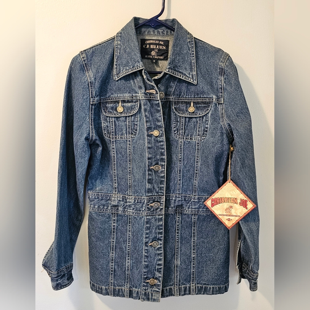 Caribbean Joe Blue Jean Jacket Women’s‎ Size Small NWT